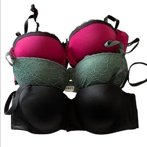 SET OF 3 BRAS 34C